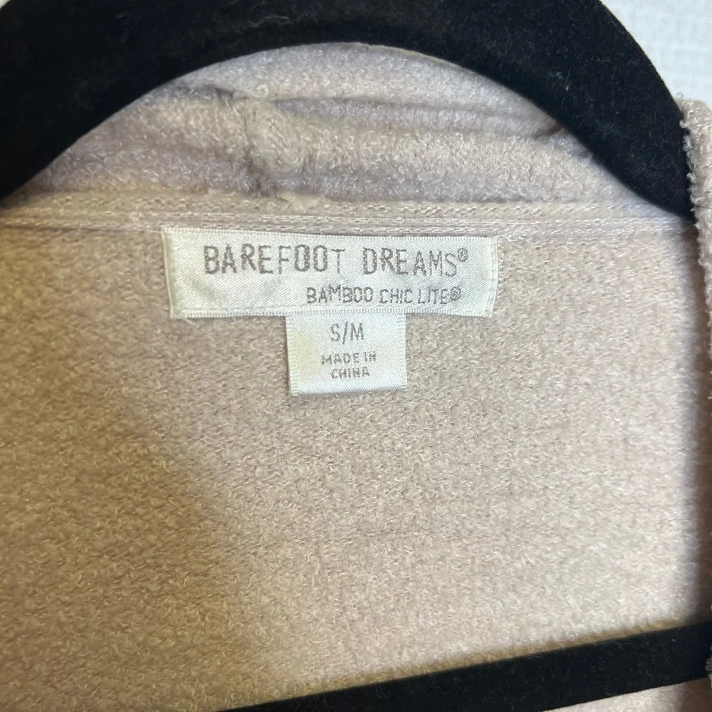 Barefoot Dreams Bamboo Chic Lite Cardigan Tan Open Front‎ Wrap 436 Womens small - Picture 6 of 7
